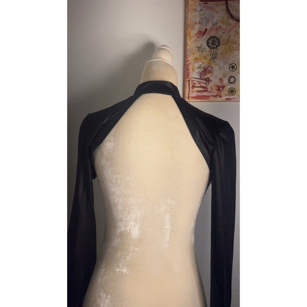 MONACO Black Long Sleeve Bolero Shrug – Private Label Cover-Up Small - Picture 3 of 6